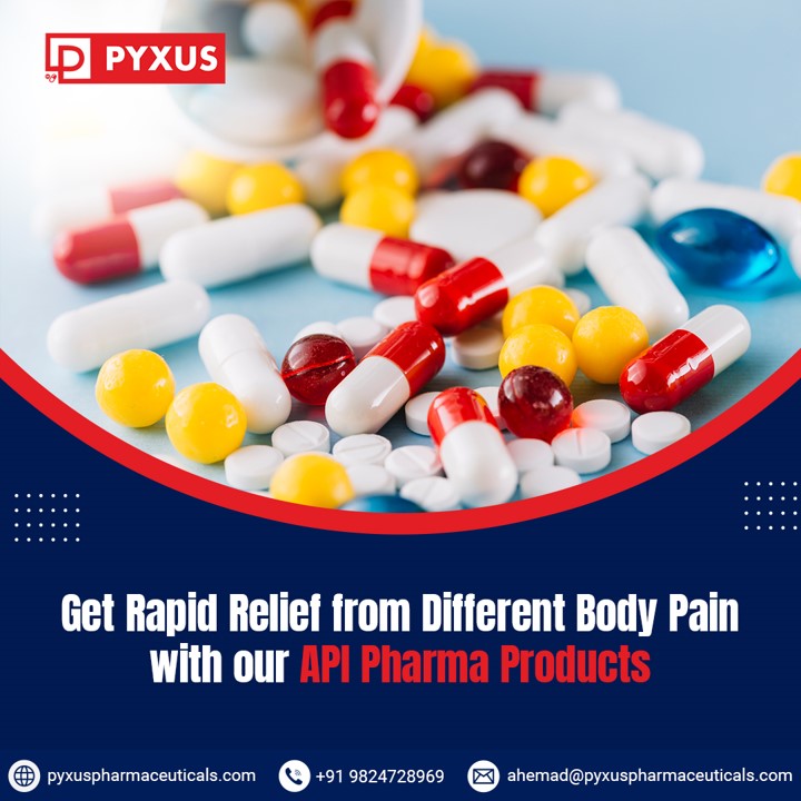 pyxuspharma's tweet image. We manufacture &amp;amp; export #APIPharmaProducts in Asia, Africa, CIS Countries, and Latin America. Our #APIProducts give rapid relief from different body pain &amp;amp; intended result. It is present in several Over-the-Counter (OTC) Medicines. Check out at tinyurl.com/7djwrv3w.