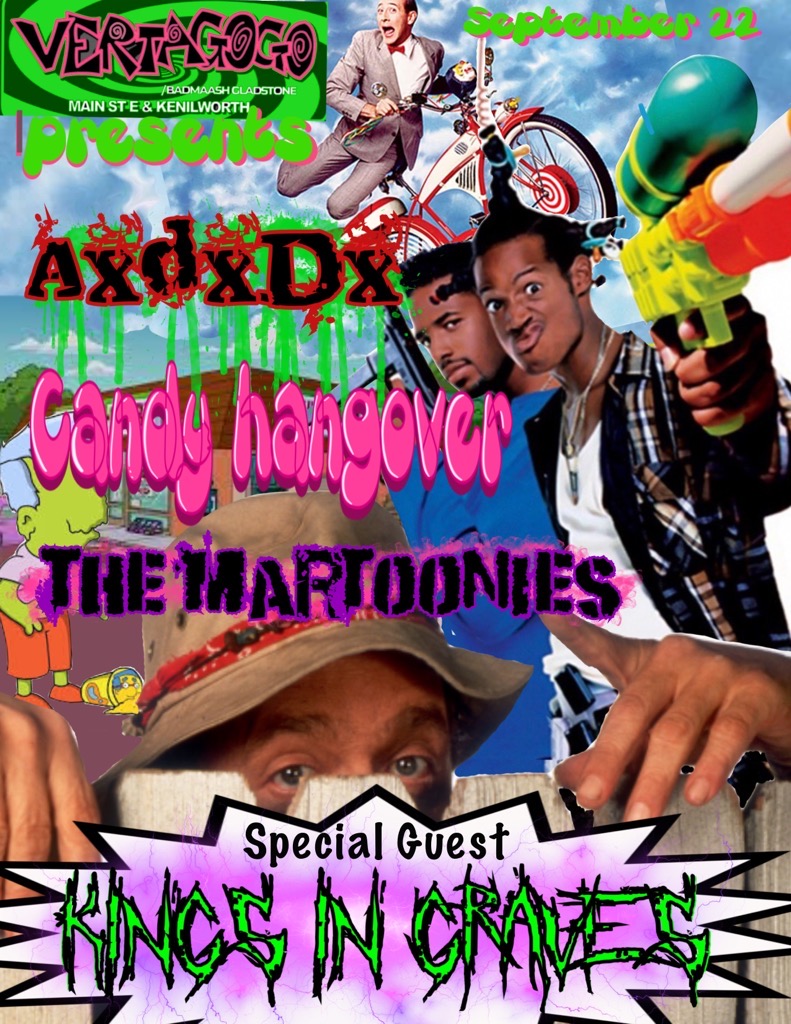 Next one up! Sept 22nd <a href="/vertagogo/">Anonymous Jones</a> Hamilton.  
<a href="/kingsingraves/">Kings In Graves</a> 
@candyhangover
<a href="/axdxdx/">Ashish gawali</a> 
@themartoonies

#punk #punkrock #Metal #metalcore #vertagogo #itwillgetyadrunk #chadisrad #hamiltonmusicscene #torontomusicscene #nychardcore