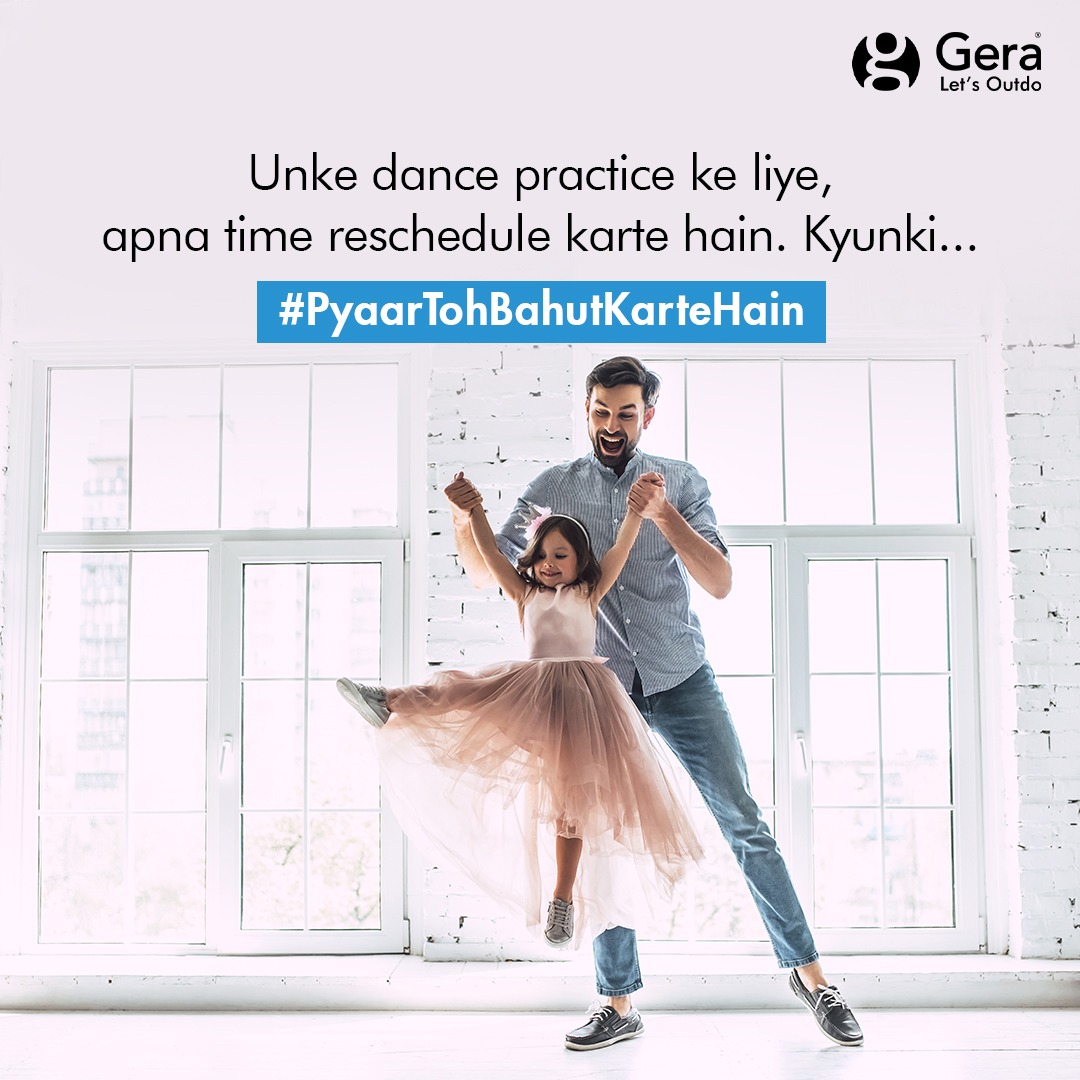 geradevelopment's tweet photo. Life can get busy, but for parents, nothing matters more than being there for their children, kyunki #PyaarTohBahutKarteHain.
#GeraDevelopments #ChildCentricHomes #RealEstate #LetsOutdo https://t.co/AHoZQ9uaAQ