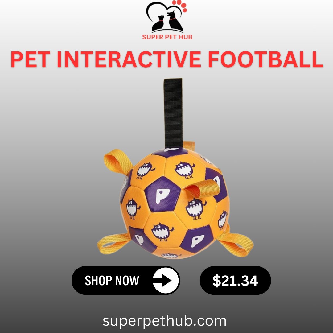 superpethub's tweet photo. Score some awesome playtime with our Interactive Pet Football! 🐾⚽ Just $21.34 at Super Pet Hub. Get ready for hours of tail-wagging fun! Order now! 🐶🐱

Shop now- https://t.co/5In39uJTk2
#PetInteractiveFootball #PlaytimeEssentials #HappyPetsHappyLives #PetEntertainment #pets https://t.co/poCSVtc6Tj