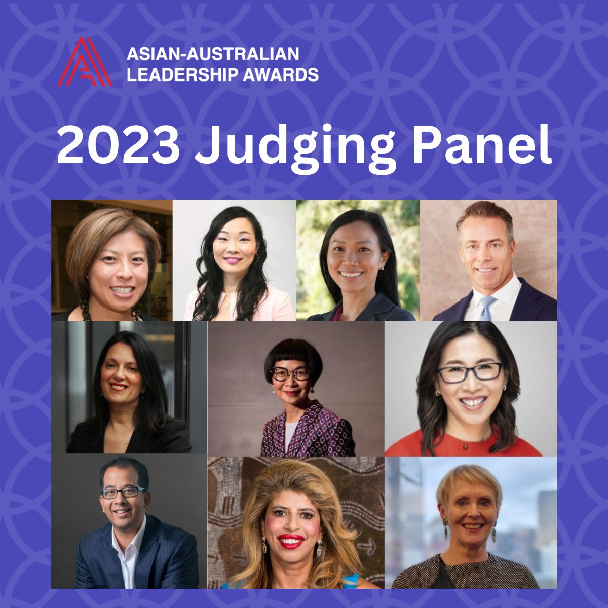 The recipients of the 2023 Asian-Australian Leadership Awards will be revealed during a Gala Dinner in Melbourne on Wednesday, 15 November 2023. Our heartfelt thanks to our dedicated judging panel for their time and invaluable contributions. Tickets will be on sale soon!