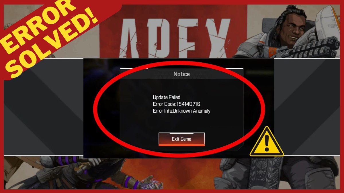 recoverandroid1's tweet image. If you&apos;re facing #Apex Legends #Mobile #updatefailed error #code 154140716 on Android, follow the #fixes shared in this #video and get rid of it. 

youtu.be/Ni1gMKbvLH8