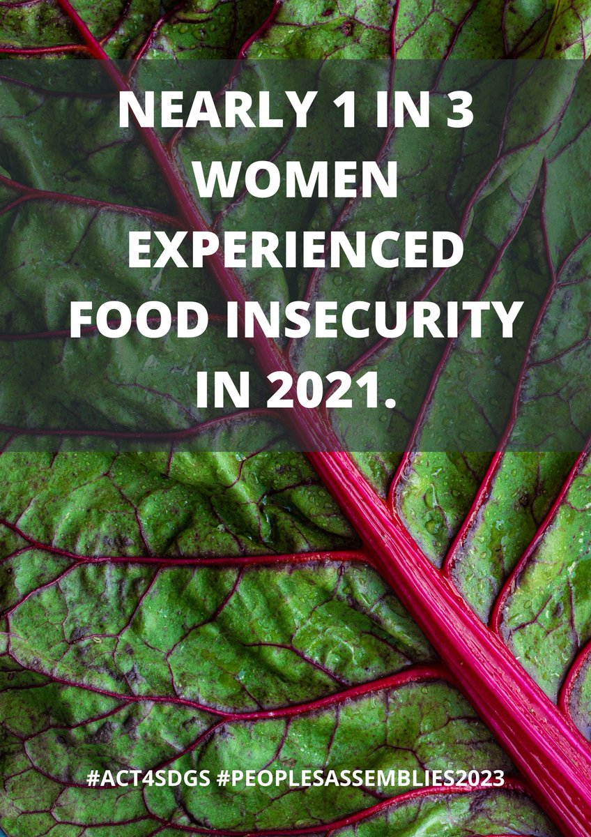 EqualityVaccine's tweet photo. Nearly 1 in 3 women experienced food insecurity in 2021.
A plethora of factors such as climate change, COVID19, conflict and the war in Ukraine has pushed the world’s most poor into the most dire state of hunger possible - famine. https://t.co/uFeqnAUls8