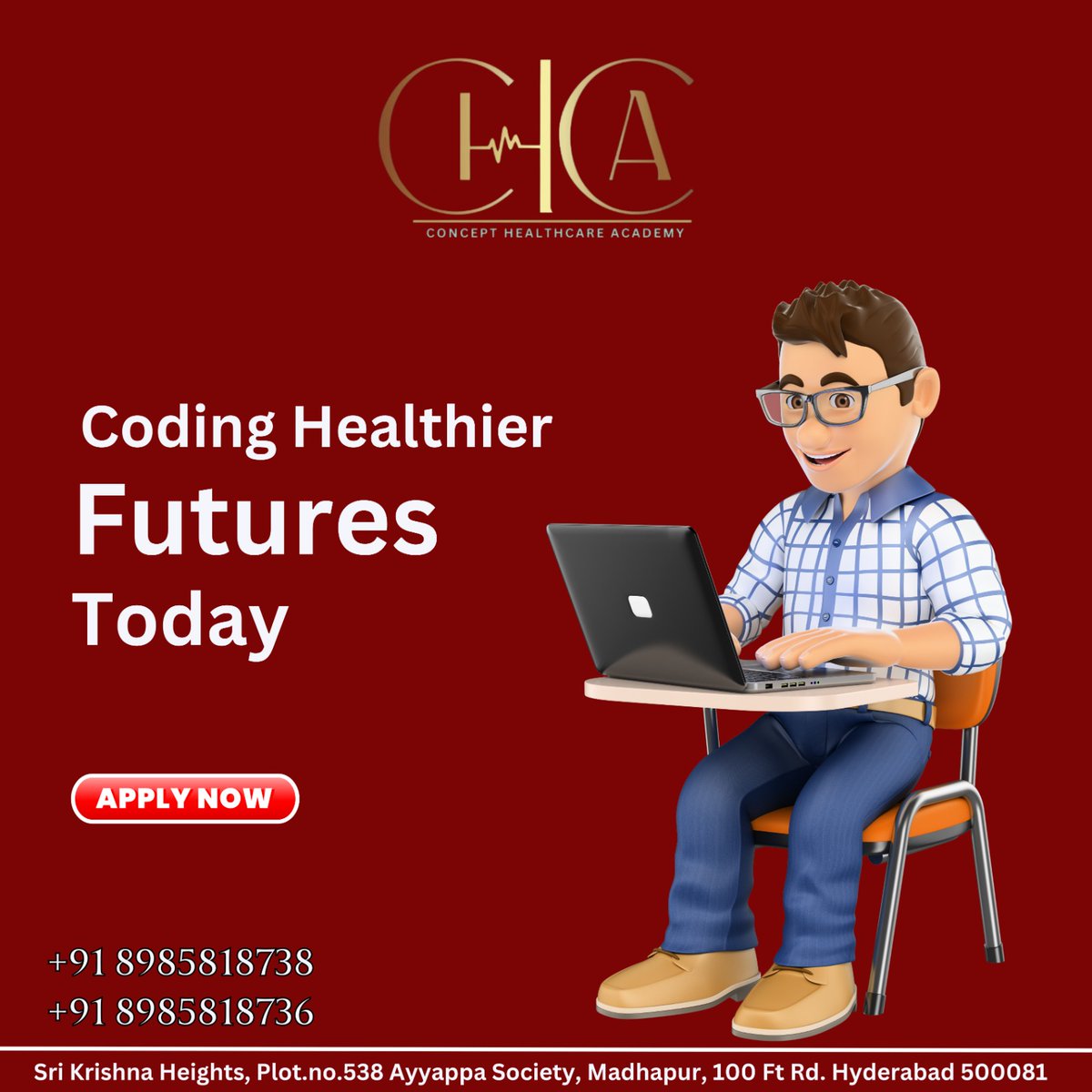 concepthea69805's tweet image. Coding for a Healthier Tomorrow! 📈🩺 
Embark on a journey towards a rewarding career in medical coding with Concept Healthcare Academy. #ConceptHealthcareAcademy #MedicalCodingInstitute #HealthcareExcellence #IndustryRelevantEducation #SkilledCoders #ExperiencedFaculty #Health