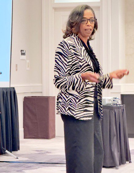 PrincipalPames's tweet photo. The #EducationExchange covers all bases with sessions for recruitment, retention, and well-being. The financial well-being: Millionaire Educator (ME) Part 1 session challenged the attendees to create a will, manage their money, and set saving SMART goals. https://t.co/FejcORe3lt