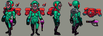 Sci-fi environmental suit

#pixelart #pixelartist #characterdesign #referencesheet