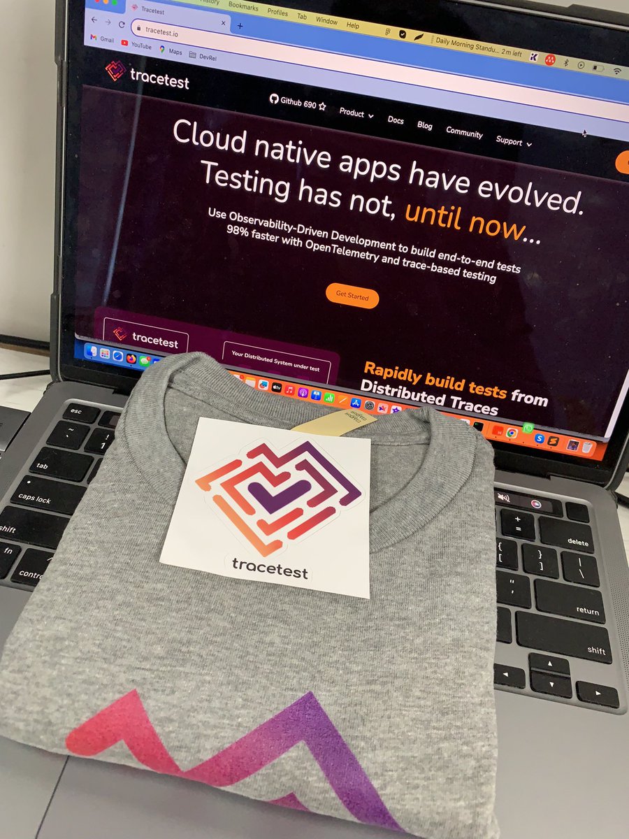 Thanks you @tracetest_io and @adnanrahic for sending this amazing goodies! 🙌 #opensource