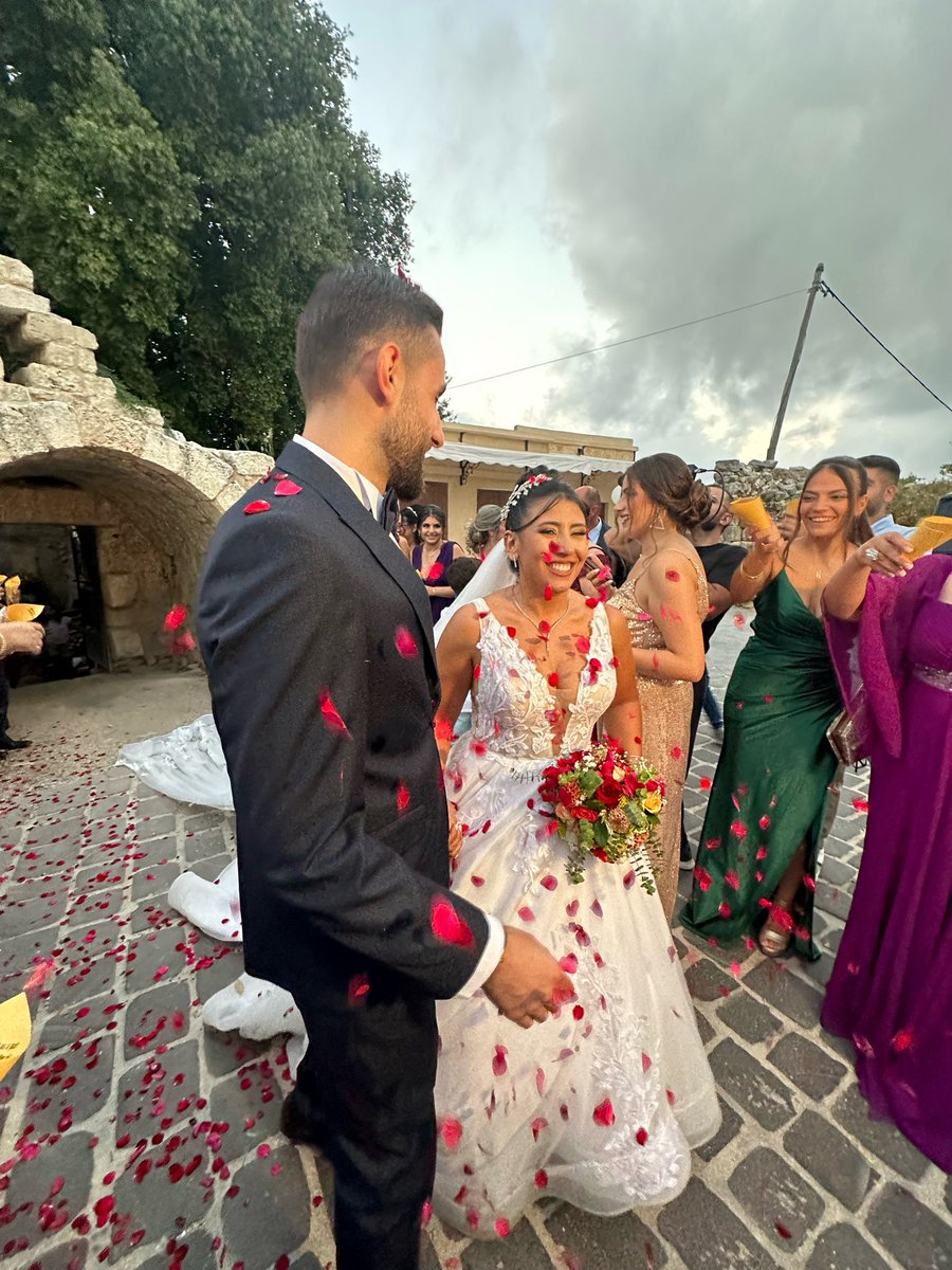 Nicolelrahi's tweet photo. Hey tweeps, 5 years &amp; 8 months and one follow later, we tied the knot!  09.09.23 https://t.co/i6RJFjYyMQ