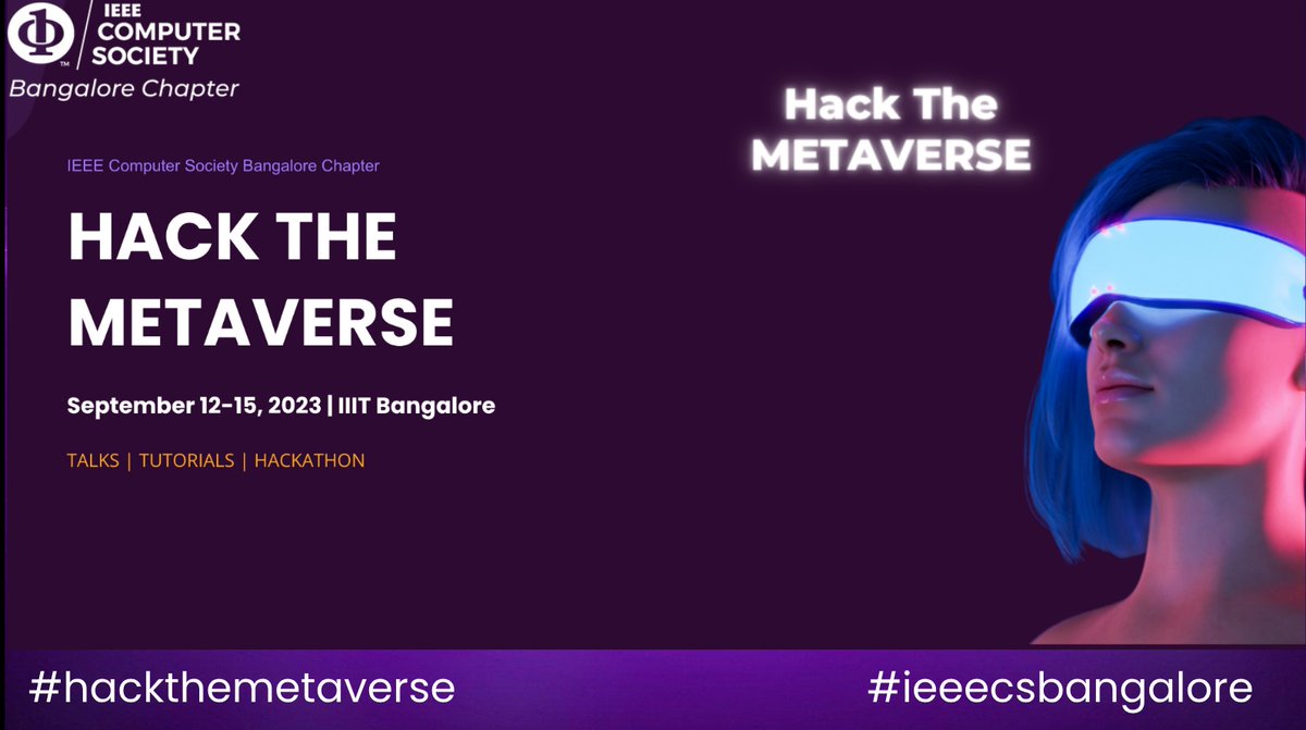 BhagatRijans's tweet photo. 🚀 Exciting times ahead in the Metaverse! 🌐

Attendind "Hack the Metaverse Hackathon" inauguration by IEEE Computer Society Bangalore at IIIT Bangalore. 🎉

we'll collaborate to shape the Metaverse's future. 💡
💻🌐

#csmetaverse #ieeecsbangalore #InnovationUnleashed #TechEnth https://t.co/WbIFHkSiGQ