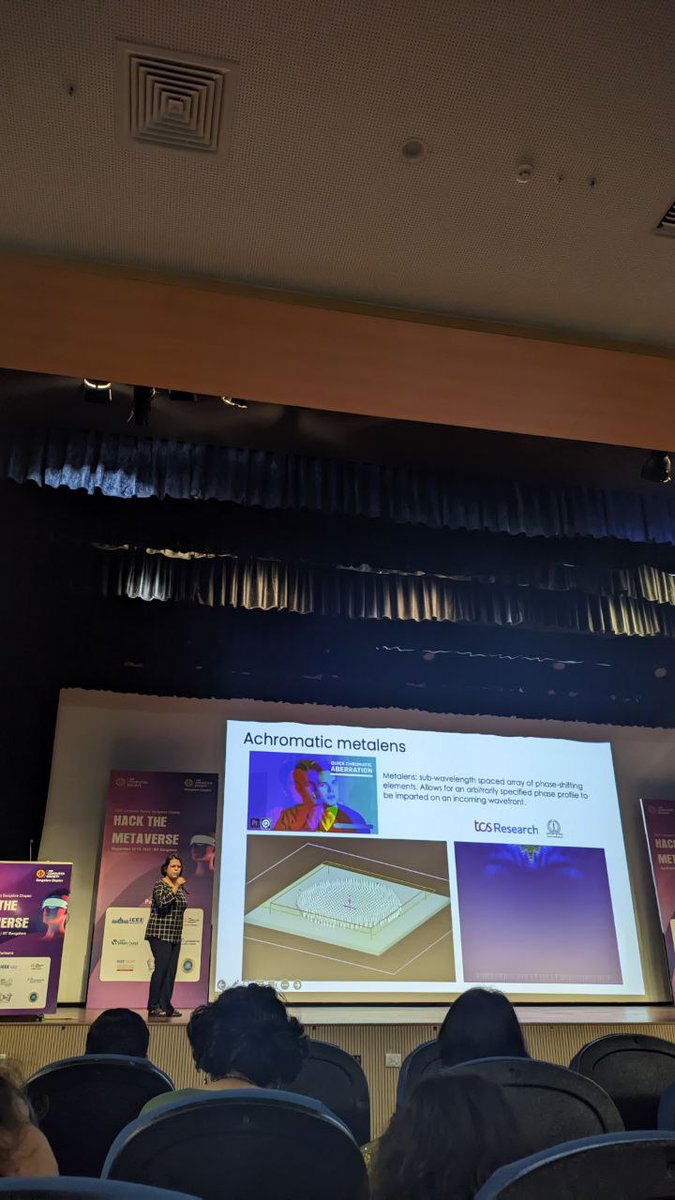 BhagatRijans's tweet photo. 🌟 Just attended an amazing tech talk on "Building the Metaverse: Crafting Tomorrow's Reality through Materials Design" by Dr. Parama Pal, Senior Scientist at TCS Research! 🚀

#csmetaverse #ieeecsbangalore https://t.co/Yl3VmjyY9s