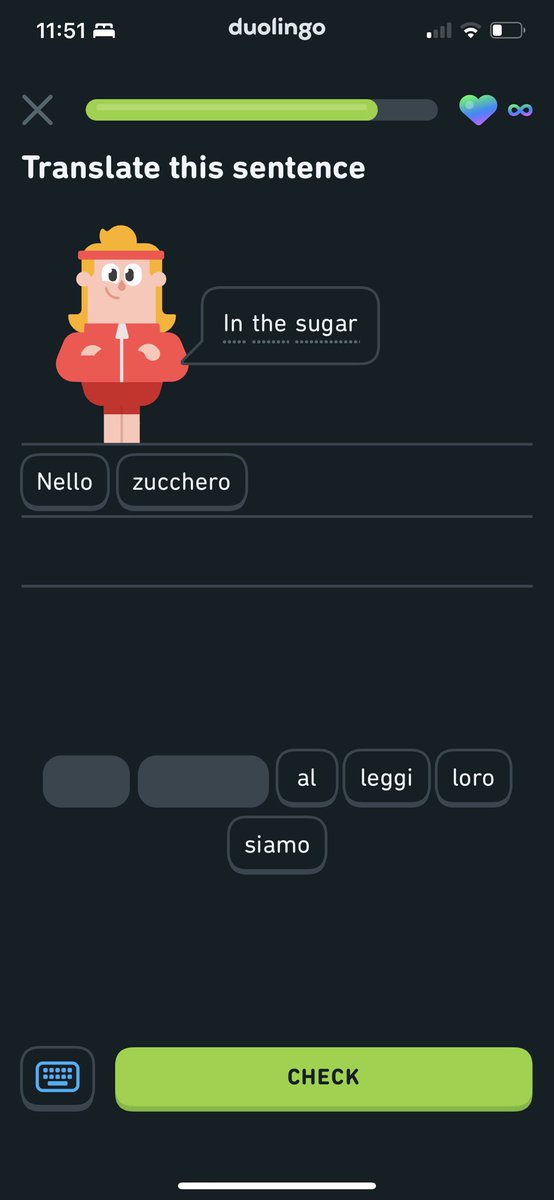 Vcusma's tweet photo. @duolingo keeps pushing this phrase on me and I’m honestly so lost. Is this a common #italian saying? https://t.co/bQdeKrJqYj
