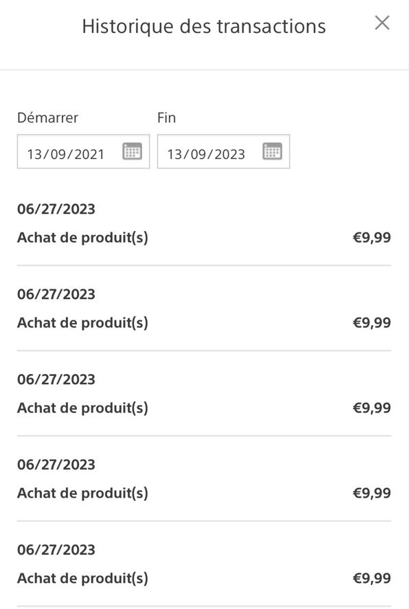 Tulidimeli's tweet photo. .@PlayStationFR @PlayStation Vous me débitez 5 fois pour le même produit à savoir "Trackmania® Standard Access 1 Year PS4" et vous ne me remboursez pas en prétextant le délai de 14 jours! Un scandale! La faute vient de chez vous! Faites qqch! https://t.co/NDm0oyEAES