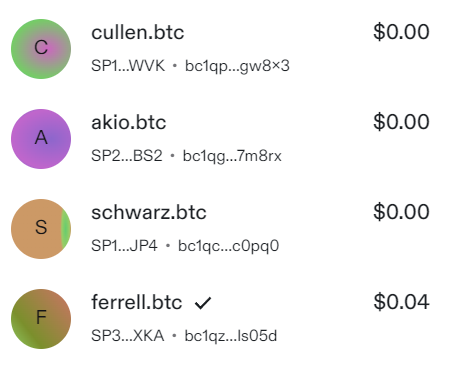 I have acquired few surname that I feel got potential in the next future of #web3 identity. 
Before purchasing's, I compare it with the other web3 TLDS. Thanks to the seller 🙏🚀

#BTC #Bitcoin #identity #future #wallet #crypto #stacks #surename #Ordinals #OrdinalsBTC