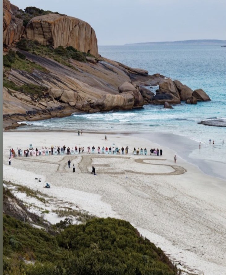 On the beach in Esperance, Western Australia.