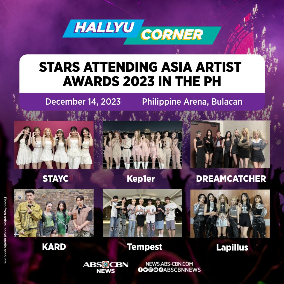 ABSCBNNews's tweet photo. Heads up, fans! 

Here are the additional Korean stars who will grace the 2023 Asia Artist Awards.

READ: https://t.co/PIFkAoYRDN https://t.co/8zeVYfDeyY
