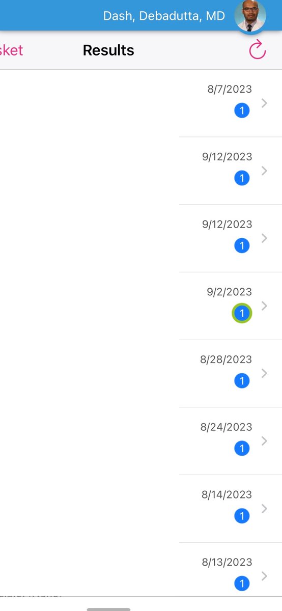 I am a ED physician. 

This is the Haiku app when I open up the Results in my In Basket - utter chaos. 

There isn't even an ability to sort by 1) patient, 2) date ordered, 3) date resulted, etc. 

Epic needs more MDs trained in clinical informatics. 

<a href="/JudyRFaulkner/">Judy Faulkner</a>