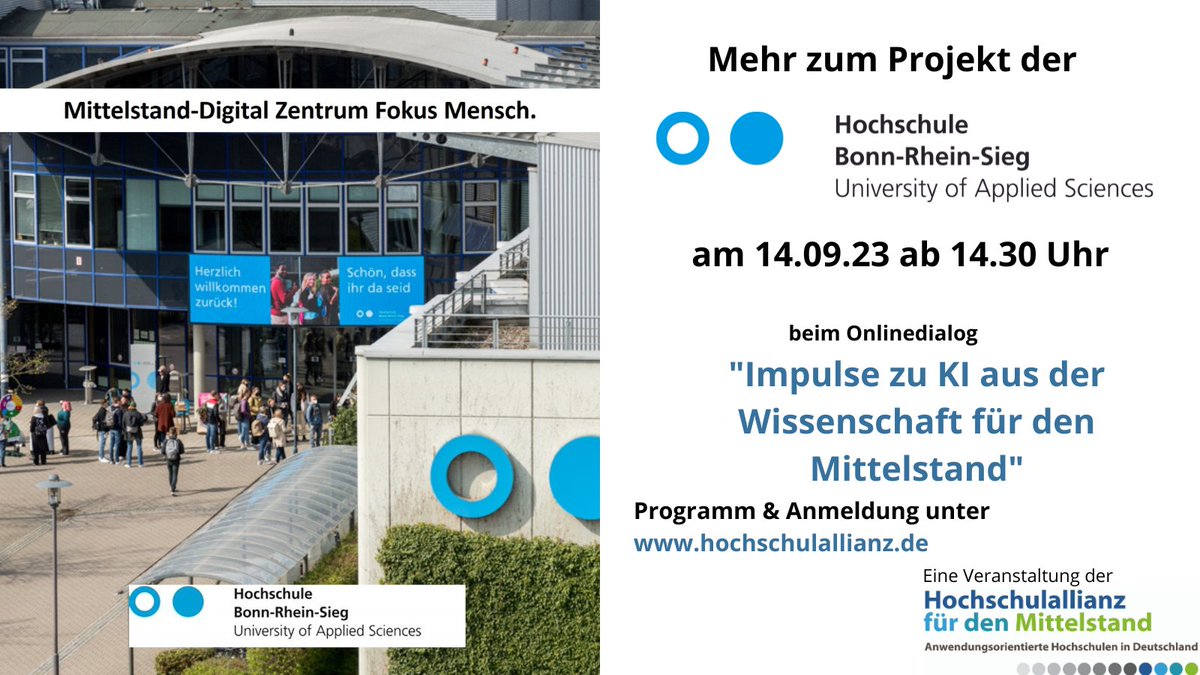 HoAlfM's tweet photo. Heute beim Onlinedialog "Impulse zu #KI aus der Wissenschaft für den Mittelstand" der #HoAlfM: Dr. @DaryoushVaziri (@h_bonnrheinsieg)  mit dem dem Thema "Digitale Souveränität für KMU". Los geht es um 14.30 Uhr. Weitere Projekte im Programm unter  https://t.co/5tImQe8ZPH #HAW https://t.co/n3L9nLYsfo