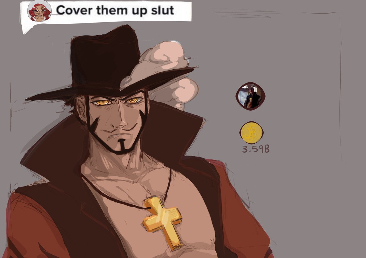 Gamernerd_c's tweet photo. mmmm man tiddies I will post my art now  #mihawk #OPLA #onepiece #fanart https://t.co/1rdu3oxc6x