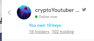 moonsik77's tweet photo. The reason why i bought 100 #Freindtech key
BLYC, created by @0xCaptainLevi , was created with the intention of creating a virtuous cycle by having people who use emojis make purchases with each other.
The management thought that this move of BLYC would be viewed positively, and purchased more than 100 accounts.
We'll find out after tomorrow's snapshot, but I think these actions will earn you more points.
>> BUY (3,3) <<
@friendtech @Gogogonum @BLCY
@0xCaptainLevi
#friendtech #blyc