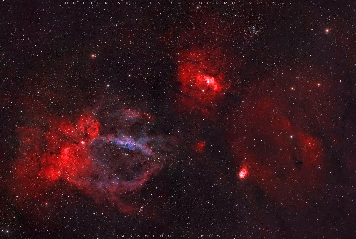 Optolong_filter's tweet photo. Bubble Nebula (NGC 7635 or Sh2-162)
#Sky-Watcher Evostar ED80 @480mm, f/6.0
#Qhy168c @-5 °C
Sky-Watcher Eq6rPro mount
#Optolong L_Ultimate filter 2x(60x600")
UV/IR-cut filter 2x(40x60")
N.I.N.A., DSS, APP, PixInsight, PS
Ferrara (Italy)
Credit: Massimo Di Fusco
Enjoy~
#Lultimate https://t.co/RPWmKAzk31