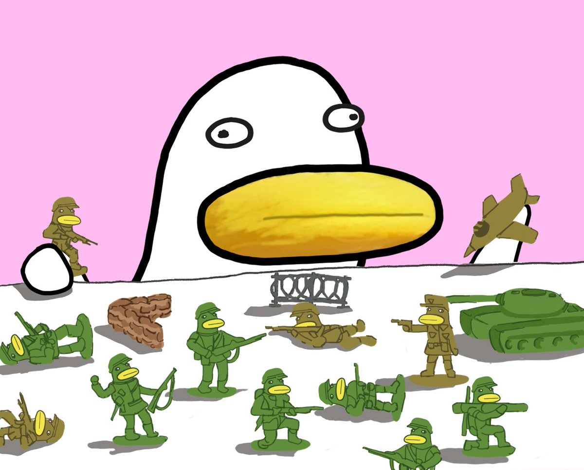ItsDackie's tweet photo. Did you have these QuackToys as a kid? 👶

Wanna Quack One?? 🔫🔫

QuackFan Art wishes you a happy weekend 🦆🦆 https://t.co/w14pe7LVex