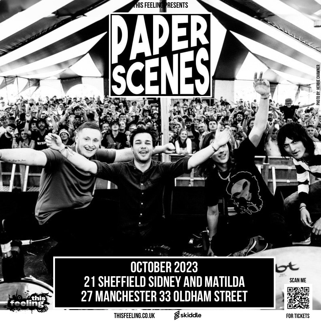 🚨GIG ANNOUNCEMENT🚨 We have Paper Scenes coming down on the 21st October! Organised by @thisfeelinghq . Scan the QR code in the post to get tickets! #sidneyandmatilda #SheffieldMusic #SheffieldIsSuper #WhatsOnSheffield #SheffieldEvents #LiveMusicSheffield #AllWelcomeAlways