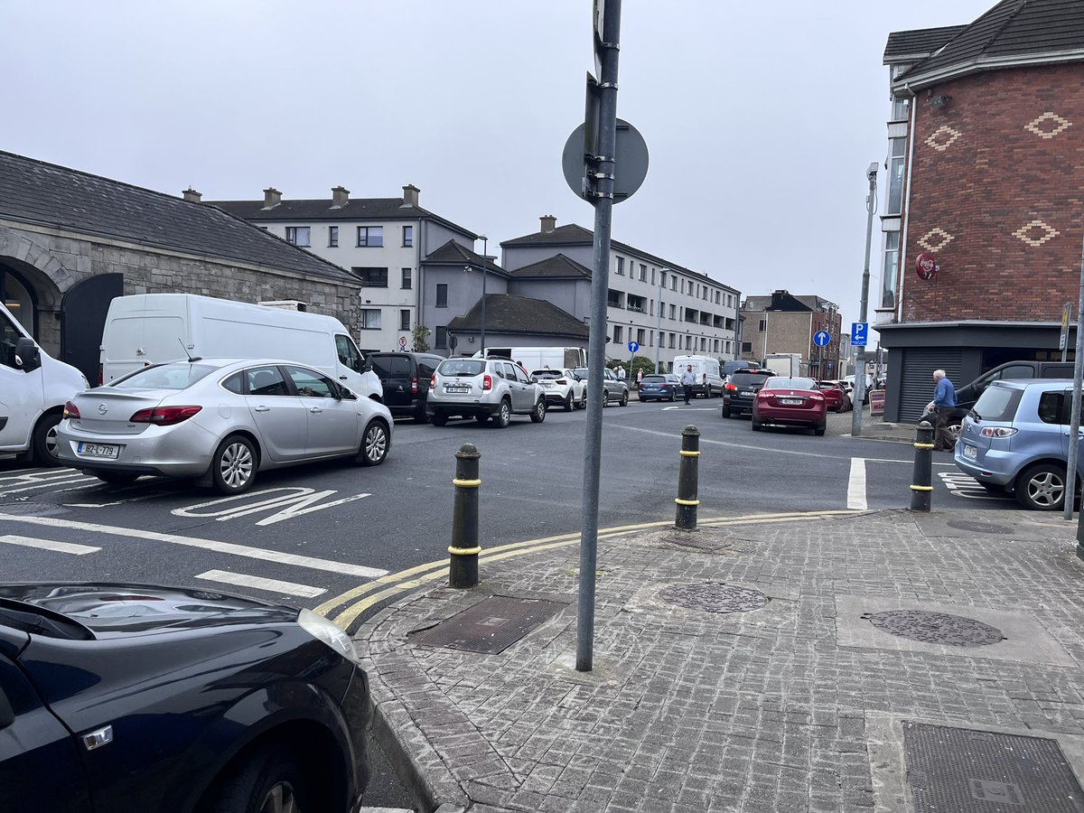 All of these vehicles are stationary, some would say parked!!

What’s wrong with this picture?