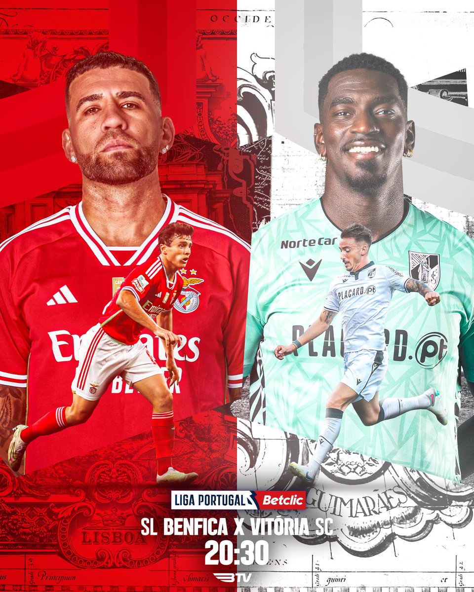 ligaportugal's tweet photo. Um jogo já com uma identidade marcada na #LigaPortugalBetclic ✨
SL Benfica ou Vitória SC: quem vai vencer?
#LigaPortugal #criatalento #nãopára #SLBxVSC https://t.co/XTW5lki1zD