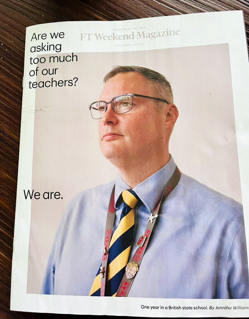 Breakfast delivery to the Powell household!

Thanks <a href="/FTMag/">FT Weekend Magazine</a> <a href="/JenWilliams_FT/">Jennifer Williams</a> for showing our school in all its colours 🌟

Side note: we sign up to <a href="/ft4s/">FT for Schools</a> so you can read quality journalism for FREE on our school network 🗞️