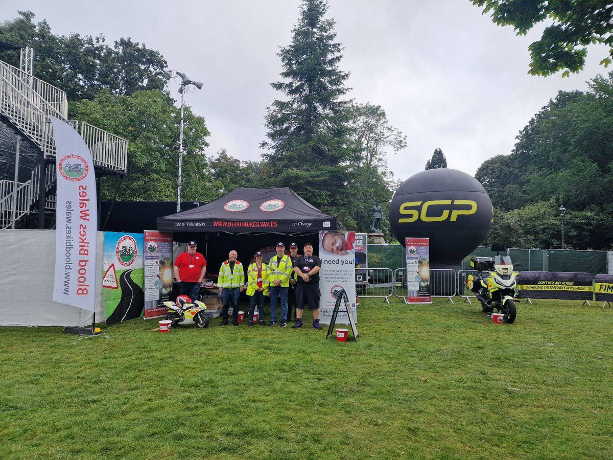 Blood Bikes Wales are the official charity partner for the Speedway Grand Prix - Cardiff. We are out at the FanZone until 15:00 today. Come see us at this fantastic event. For more information on today's event please visit ow.ly/9L2p50PH71R