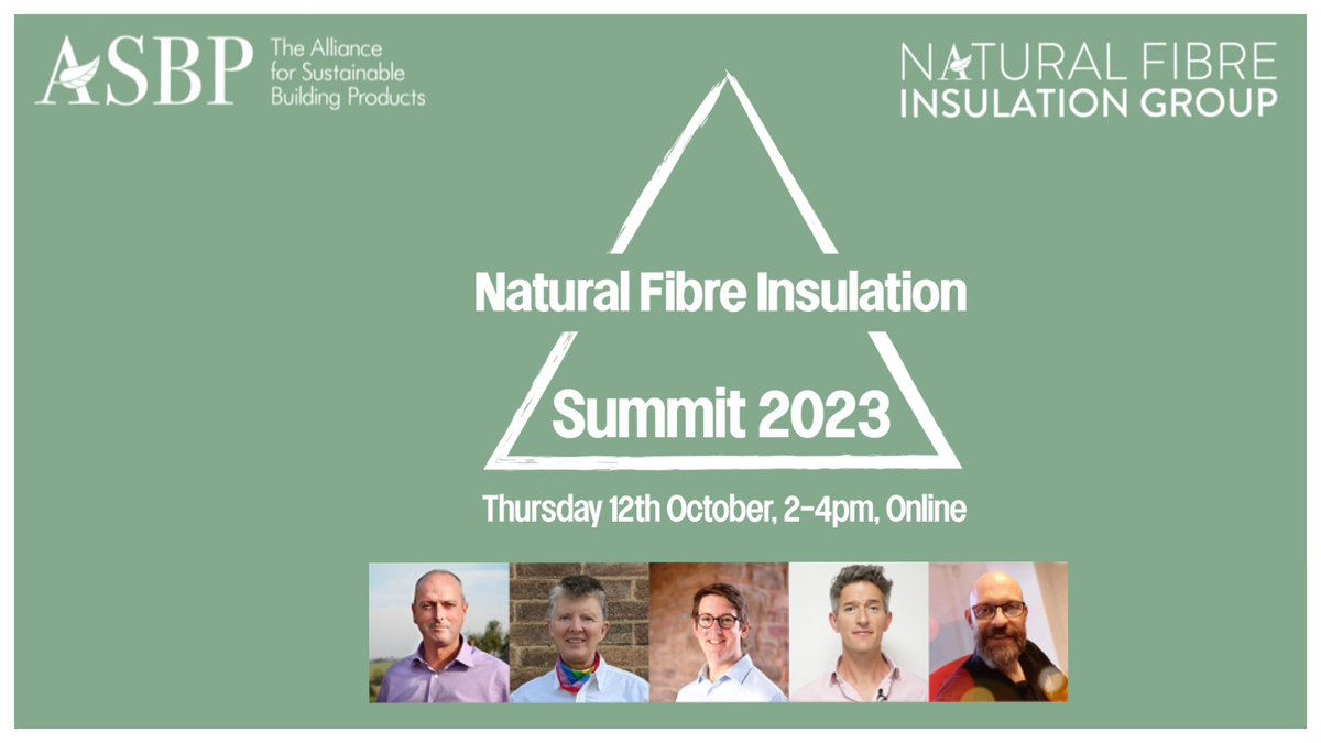 asbp_uk's tweet image. Book now for the free Natural Fibre Insulation Summit 2023 | online | 12 Oct | 14:00-16:00 | asbp.org.uk/events/nfi-sum….

Join ASBP and members of ASBP’s Natural Fibre Insulation Group for an afternoon of excellent speakers, including guest keynote @SebLaanLomas of @ArchitypeUK.