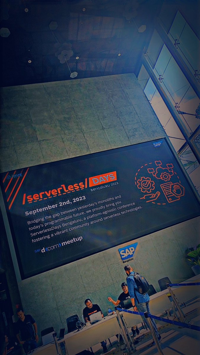 koundinyarage's tweet photo. Attended the inspiring ServerlessDays Bengaluru event at SAP Labs India, Whitefield today. 🚀 Exciting insights and discussions on the future of serverless computing. Thanks to the organizers! 👏 #ServerlessDay #TechEvents #networking https://t.co/8jDWA47WVt