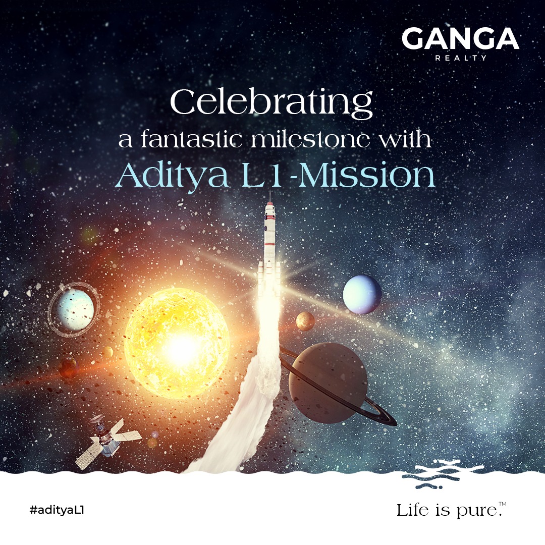 The Sun, our cosmic neighbor, is under the spotlight! ISRO's Aditya-L1 mission has set sail, embarking on a historic journey to study our star up close. 🚀

Hats off to the epic voyage of discovery! 🌟 

#AdityaL1 #ISRO #SolarMission #SpaceAdventure #Gangarealty