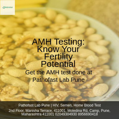 pathofast's tweet image. 🔬 Learn about AMH - Anti Mullerian Hormone, a hormone produced by the ovaries that helps estimate a woman's remaining egg supply and fertility potential. 💰 Get the AMH test done at Pathofast Lab Pune for Rs. 1900. Book your free home sample collection now! 🏥 #AMHTesting