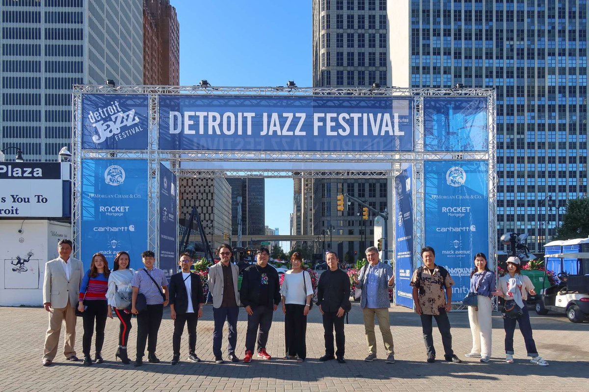 Team0726's tweet image. いざ！デトロイトジャズフェスティバル！

#高槻ジャズストリート
#takatsukijazzstreet
#JAZZ
#KHAMSIN
#Detroit
#DetroitJazzFestival
#TheJapanFoundation