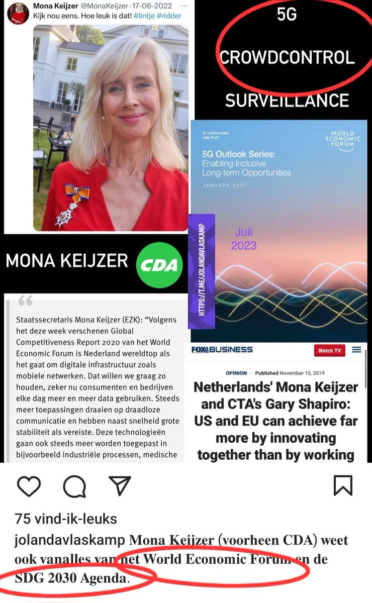 G11Sven's tweet photo. 1/2 Mona #freeweefster Keijzer
Vm. CDA, nu BBB = CDA 2.0🚩. Gegroomed🚩 om te komen waar ze nú is. #5G Crowd Control🚩. Rolt in NL #SDGs & #WEF & #AI agenda uit🚩. MtF? Ridder in Orde 🍊-Nassau🚩. #Shill!
#Treason
#5Gcrowdcontrol
#CandVpusher
#UnderArch #MasonicFloor ◾️◽️ https://t.co/7IQKTZQaWs
