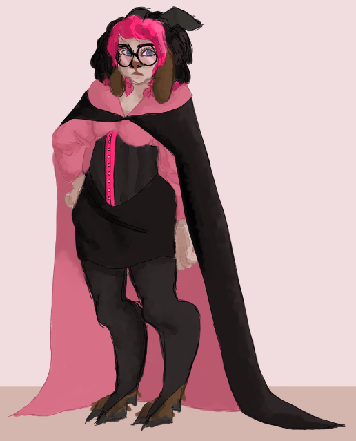 sunnsock's tweet image. i found an old like oc/persona thing from early 2021
i think around when origins first started?? either way it was inspired by puffys whole sheep thing except i did goats
anywayy i redrew it so first design concept is the first 2 and a redraw + redesign r the last 2 :D