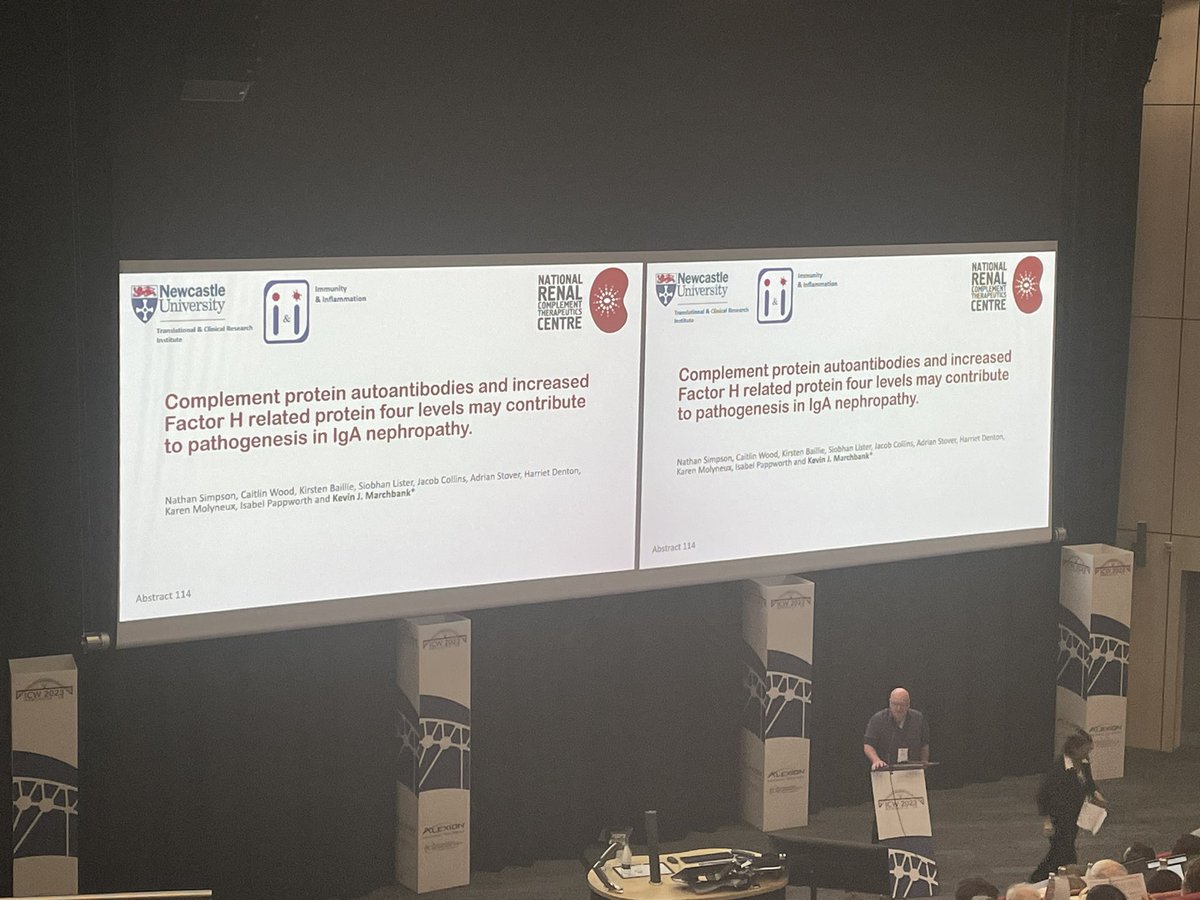 Kate Smith-Jackson (@drkatesj) on Twitter photo Kevin Marchbank presenting work on complement protein autoantibodies and their potential contribution to IgA nephropathy #ICW2023 <a href="/NationalaHUS/">National aHUS Service</a> Kevin Marchbank presenting work on complement protein autoantibodies and their potential contribution to IgA nephropathy #ICW2023 <a href="/NationalaHUS/">National aHUS Service</a>