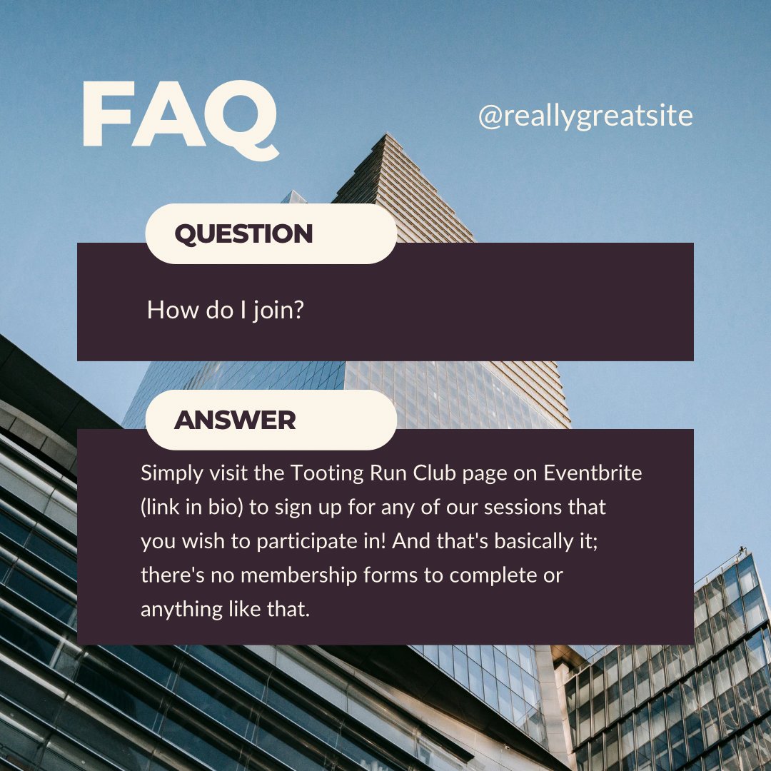 TootingRunClub's tweet image. What is TRC? We are a free community programme for beginner and intermediate runners aged 18+. TRC provides a safe space to exercise and improve your fitness. 
These are the top 4 questions we get asked about our offer. If you have a question, pop it in the comments below⬇️