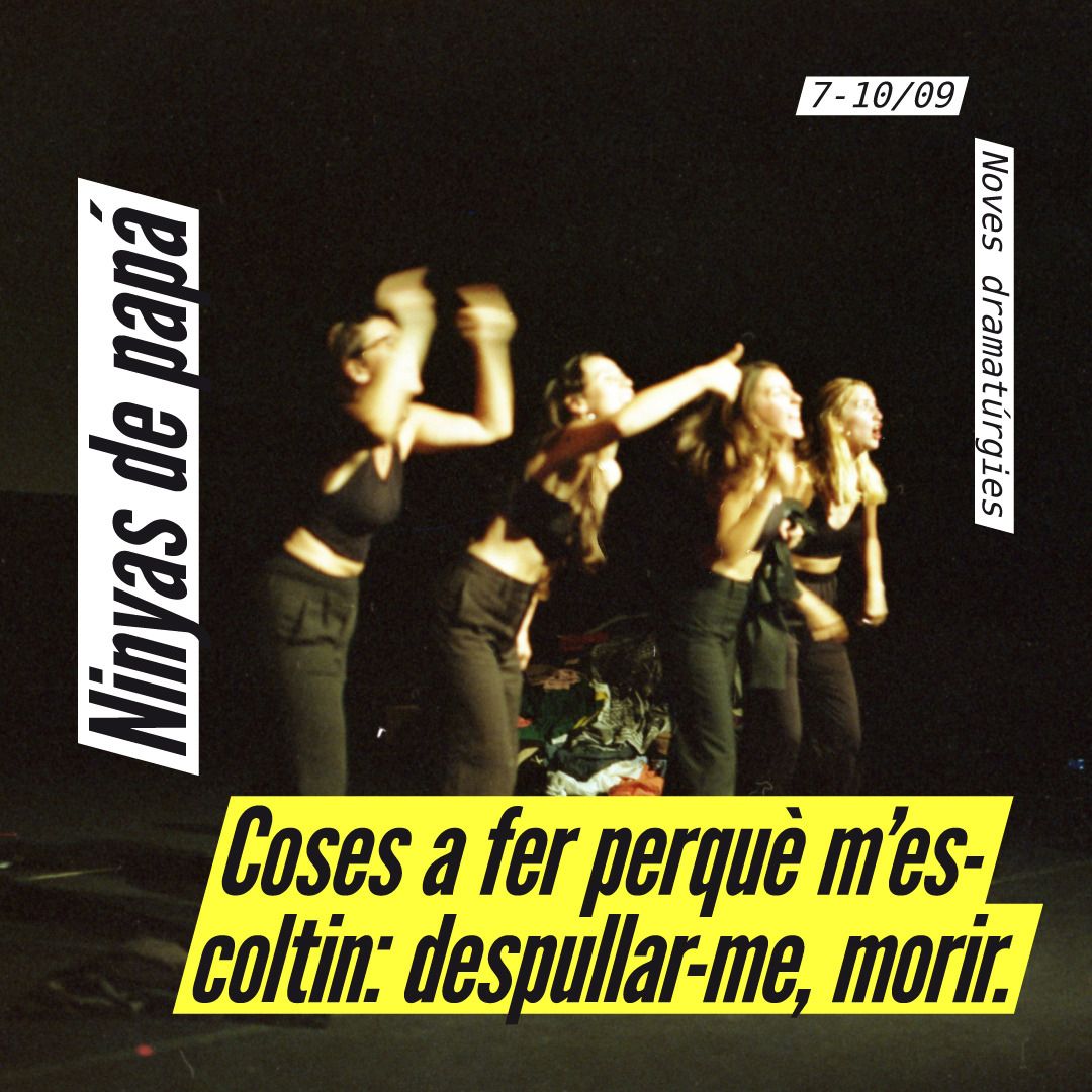 Demà diumenge a les 18.30 tornem de vacances, com sempre a @contrabanda. I ho fem fortament, amb la visita de les @ninyasdepapa que estaran presentant aquest espectáculo a l' #AnticTeatre @lasaladelanena. A veure que s'expliquen....