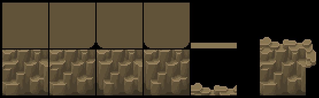 Shazabi_'s tweet photo. I tried to create some wall textures. I'm still a bit exhausted from gamescom and mostly thinking about where I want to go with this project.

#screenshotsaturday #pixelart https://t.co/GKsTxX2pEB