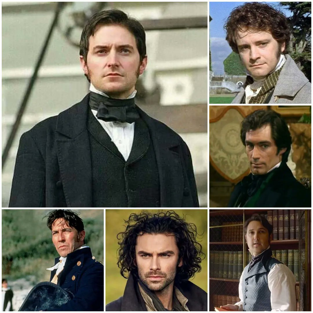 My favourite fictional men...💕

#mrdarcy #colinfirth #mrthornton #richardarmitage #mrrochester #timothydalton #captainwentworth #ciaranhinds #rosspoldark #aidanturner #mrcolbourne #benlloydhughes