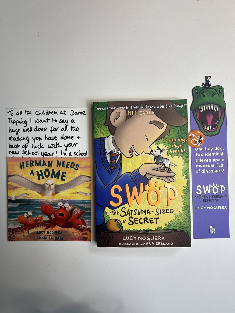 SCHOOL/CLASS GIVEAWAY!
Personalised postcard a signed copy of Swop, a bookmark &amp; mini badge. I’m adding this in with my school post on Monday! UK only 
Just follow &amp; RT &amp; I’ll pick a winner on Sunday night 😊📚🐶🤞Suitable for KS2 <a href="/BMonstersBooks/">Brilliant Monsters Books</a> #giveaway