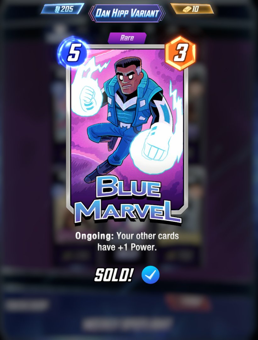 DrBingogh's tweet photo. The best thing to happen to me today. #MarvelSnap #SnapShop #Variants #SnapVariants https://t.co/ZhLX3VgIwO