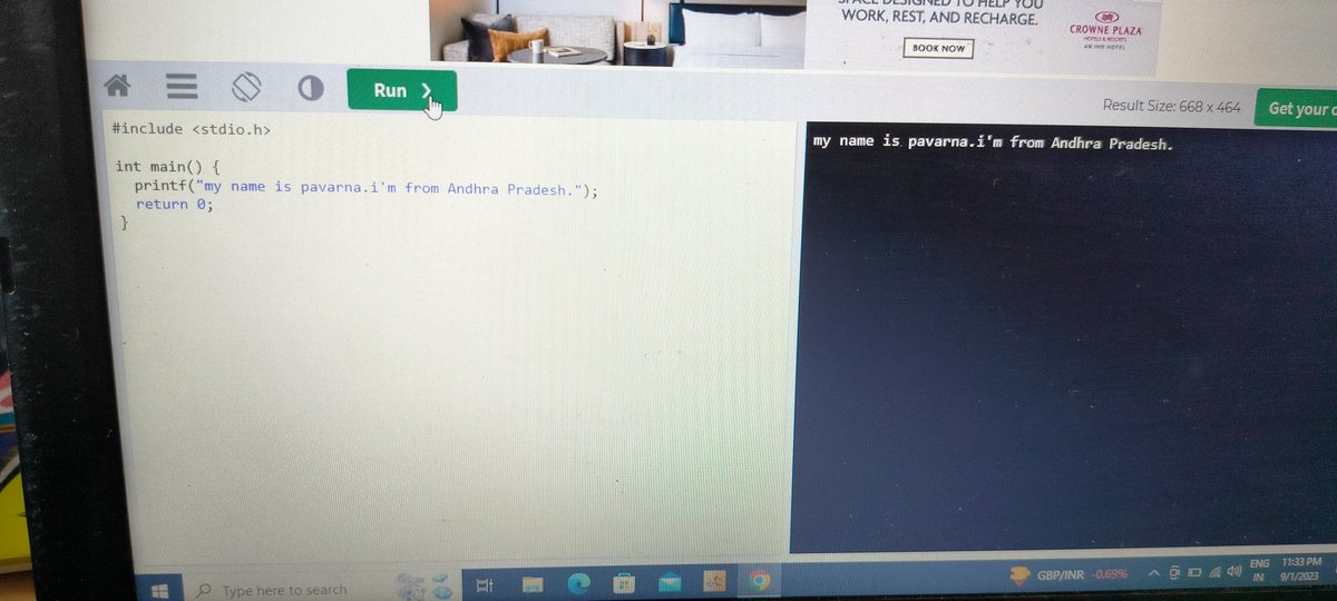 Uknan_1102's tweet image. First day of c language😄

#75dayscodechallenge👍