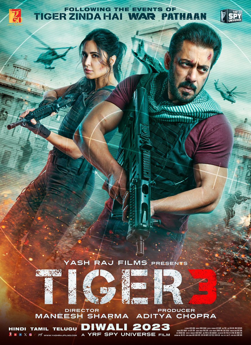 FINALLY!🔥🔥 Tiger is here The heart pumping excitement like nothing before. Fantastic First Look of #Tiger3 #SalmanKhan