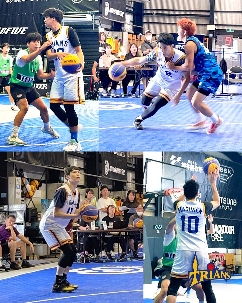 Trians_Official's tweet photo. 3x3UNITED Area Final KYOTO Round.🏀
9月2日(土) 　予選：試合結果一覧

＜POOL B GAME1＞
TRIANS　VS　EPIC FUTURE
　【22】-【10】

＜POOL B GAME2＞
TRIANS　VS　NGB
　【21】-【18】

＜SEMI FINAL 1＞
TRIANS　VS　ZIGExN UPDATERS NEXT
　【18】-【21】 https://t.co/ln62MyVbWp