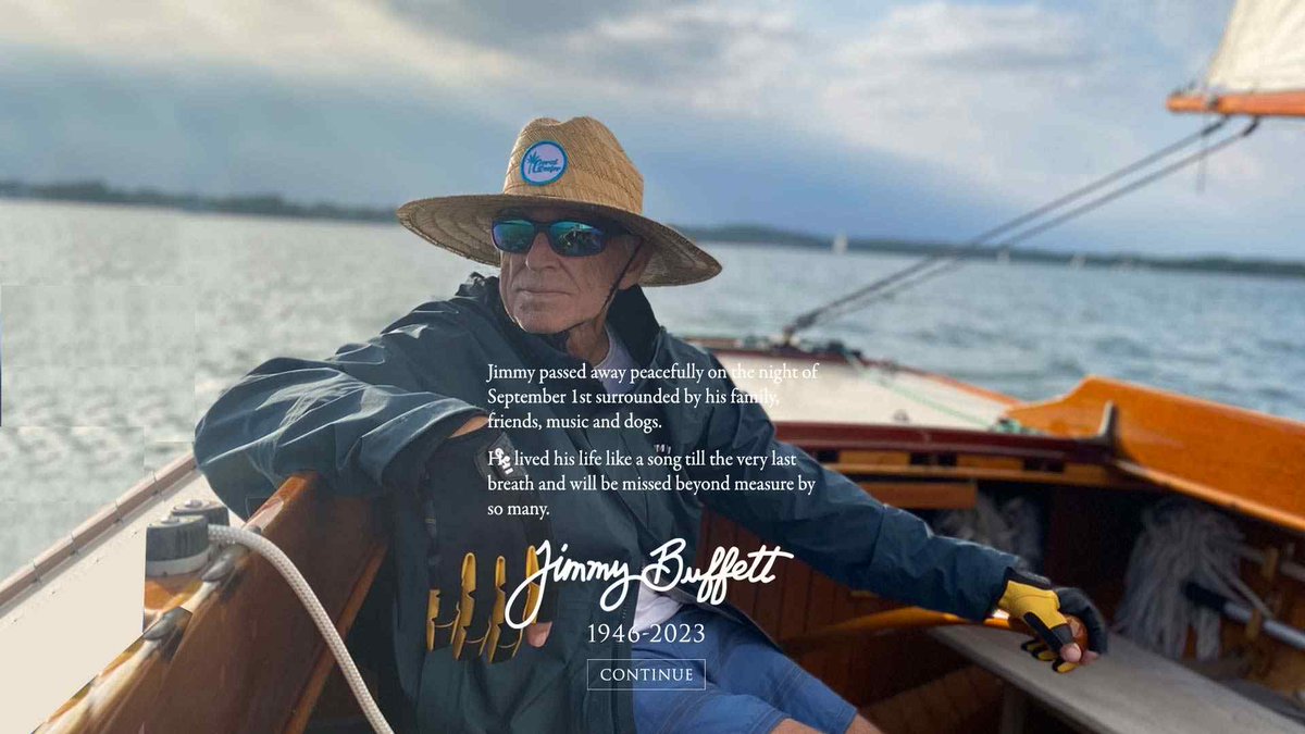 It's official. Jimmy Buffett's website reports that Jimmy has passed away. I hope that 5 o'clock somewhere Jimmy is having a cheeseburger in paradise.