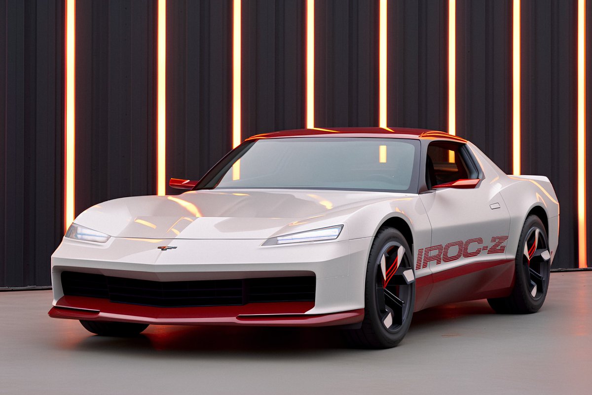 JonHarney's tweet photo. Imagining a modern take on a childhood favorite, the IROC-Z 

#GramTurismo #ai #aiart #aiartist #aiartwork #alartcommunity #midjourney #midjourneyai #midjourneyart #midjourneyartwork #NASCAR #lROC #irocz #camaro #camaroirocz https://t.co/HkCOL2d0by