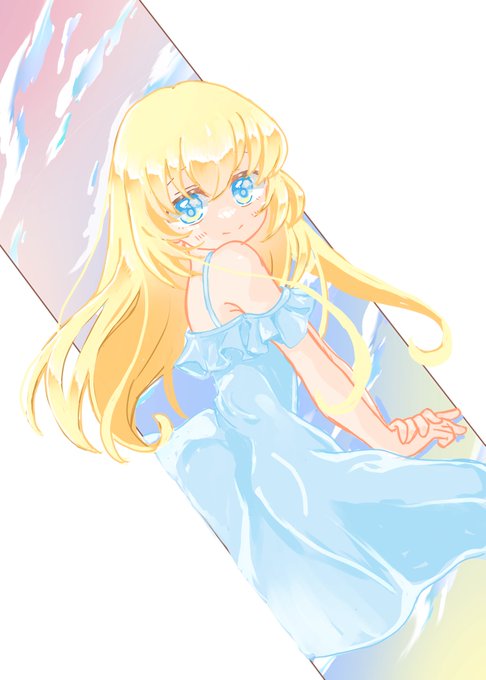 「blue eyes sundress」 illustration images(Latest)